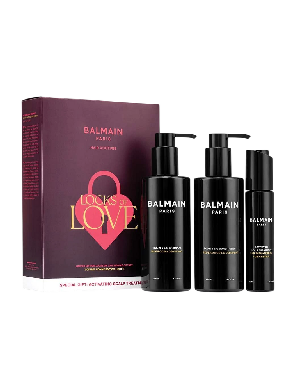 Balmain Professionnel Locks of Love Set Balmain Professionnel: Homme – Hair Shampoo for Men, Bodyfying, 250 ml + Homme,…