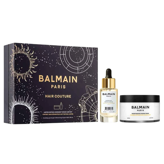 Balmain Professionnel Set Balmain Professionnel: Overnight – Botanical Oils for Women, Hair Serum, Repairing, 30 ml +…