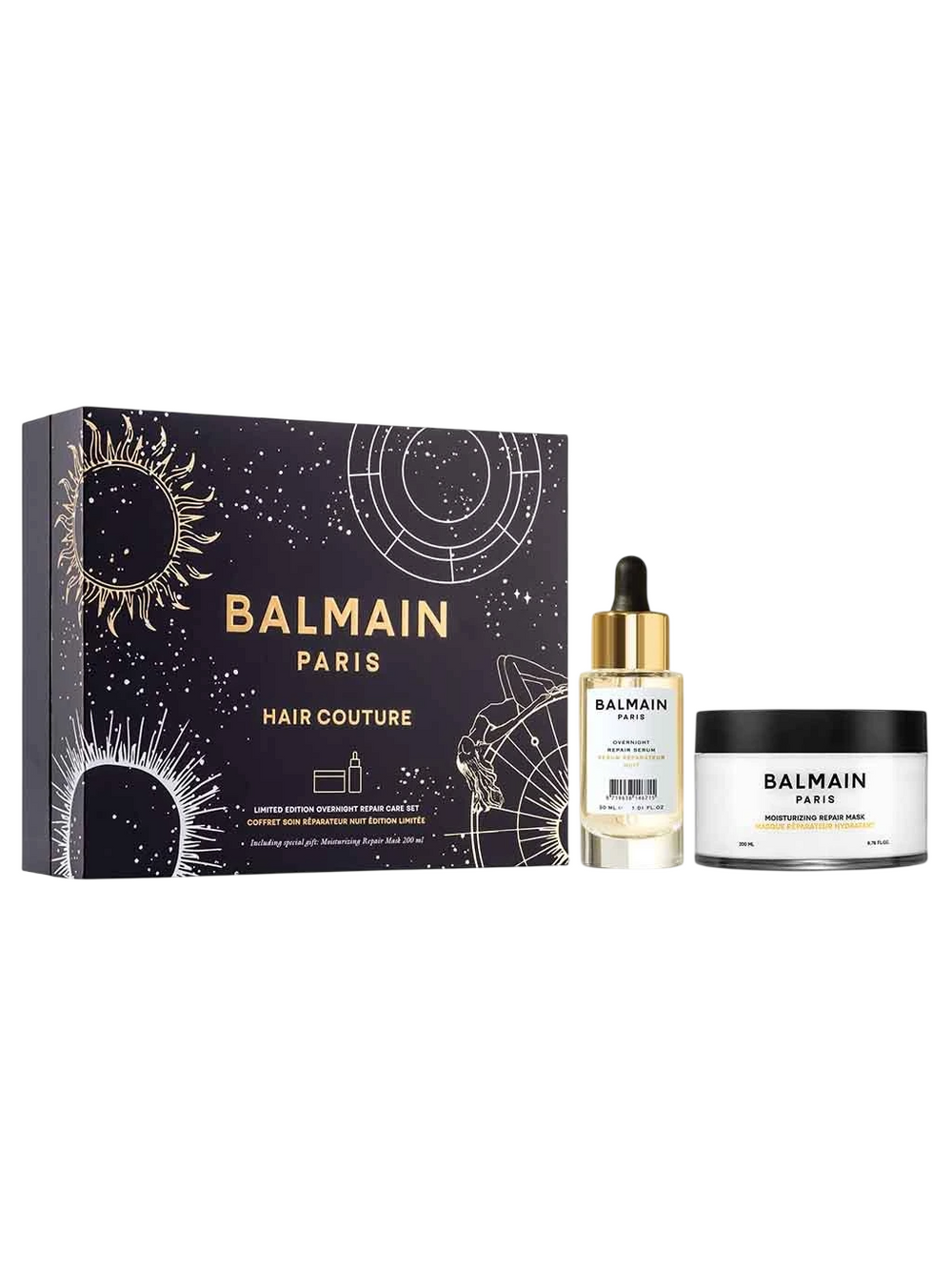 Balmain Professionnel Set Balmain Professionnel: Overnight – Botanical Oils for Women, Hair Serum, Repairing, 30 ml +…
