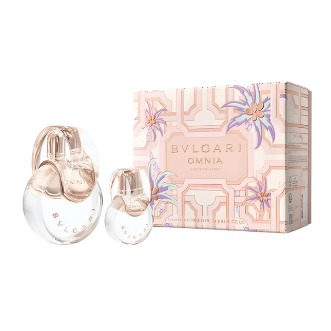 Bvlgari Set Bvlgari: Omnia Crystalline – Eau de Toilette for Women, 100 ml + Omnia Crystalline, 15 ml Miniature