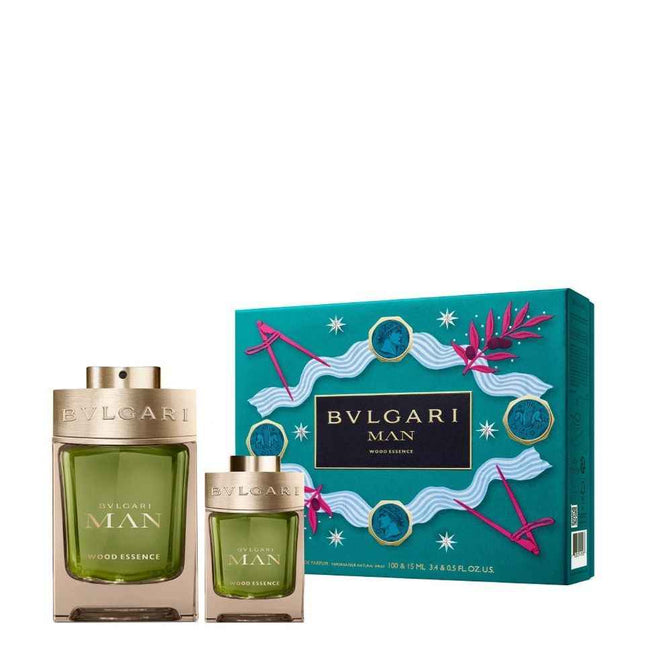 Bvlgari Set Bvlgari: Wood Essence – Eau de Parfum for Men, 100 ml + Wood Essence, 15 ml Miniature
