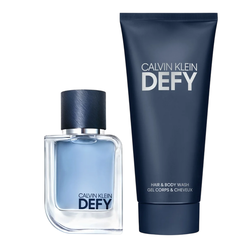 Calvin Klein Set Calvin Klein: Defy Woody-aromatic – Shower Gel & Shampoo 2-in-1 for Men, 100 ml + Defy, Eau de Toilette,…