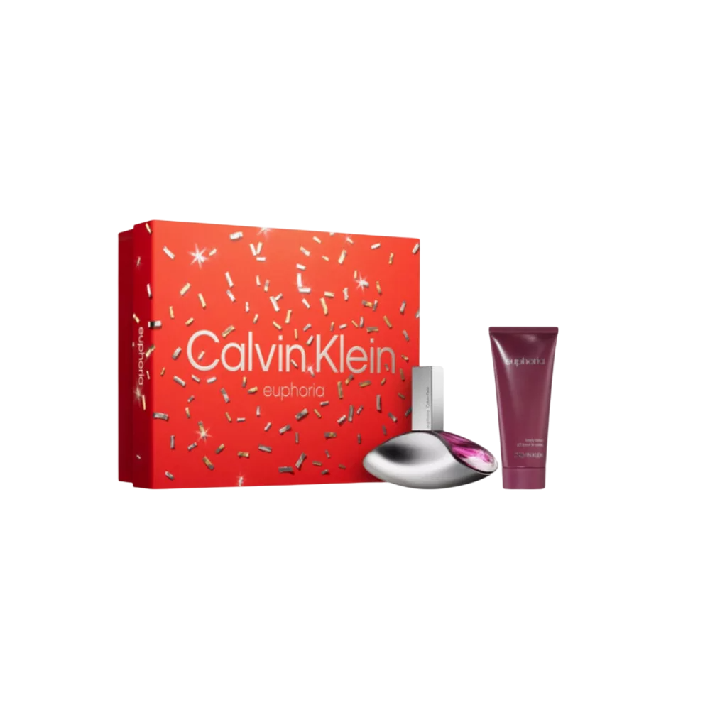 Calvin Klein Set Calvin Klein: Euphoria – Eau de Parfum for Women, 100 ml + Euphoria, Day & Night, Body Lotion, 100 ml