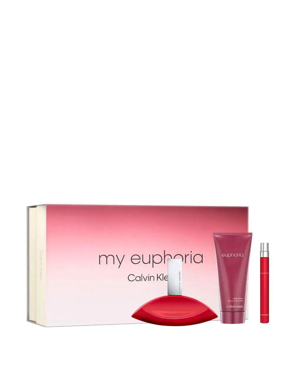 Calvin Klein Set Calvin Klein: My Euphoria – Eau de Parfum for Women, 100 ml + My Euphoria, 10 ml + My Euphoria, Hydrating,…