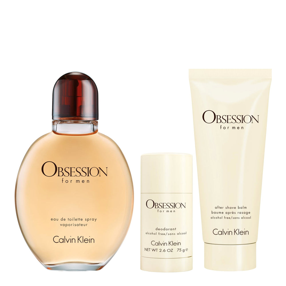 Calvin Klein Set Calvin Klein: Obsession – Eau de Toilette for Men, 125 ml + Obsession, Calming, Aftershave Balm, 100 ml +…