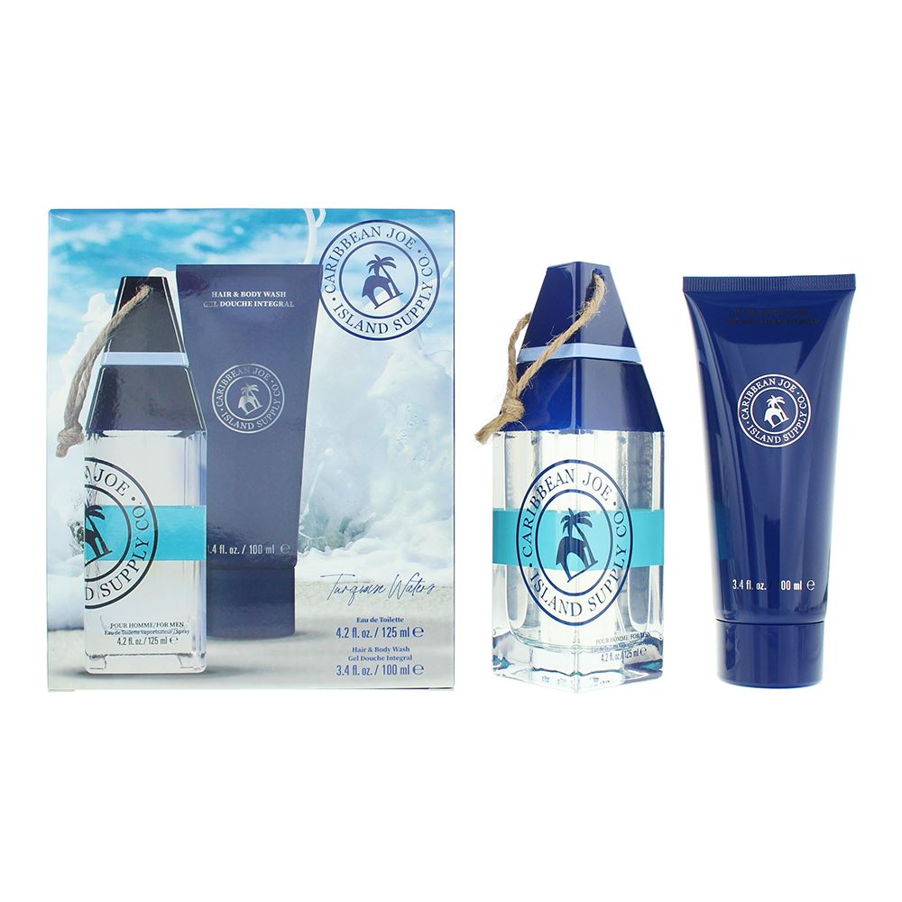 Caribbean Joe Set Caribbean Joe: Island Supply Turquoise Waters – Eau de Toilette for Men, 125 ml + Island Supply Turquoise…