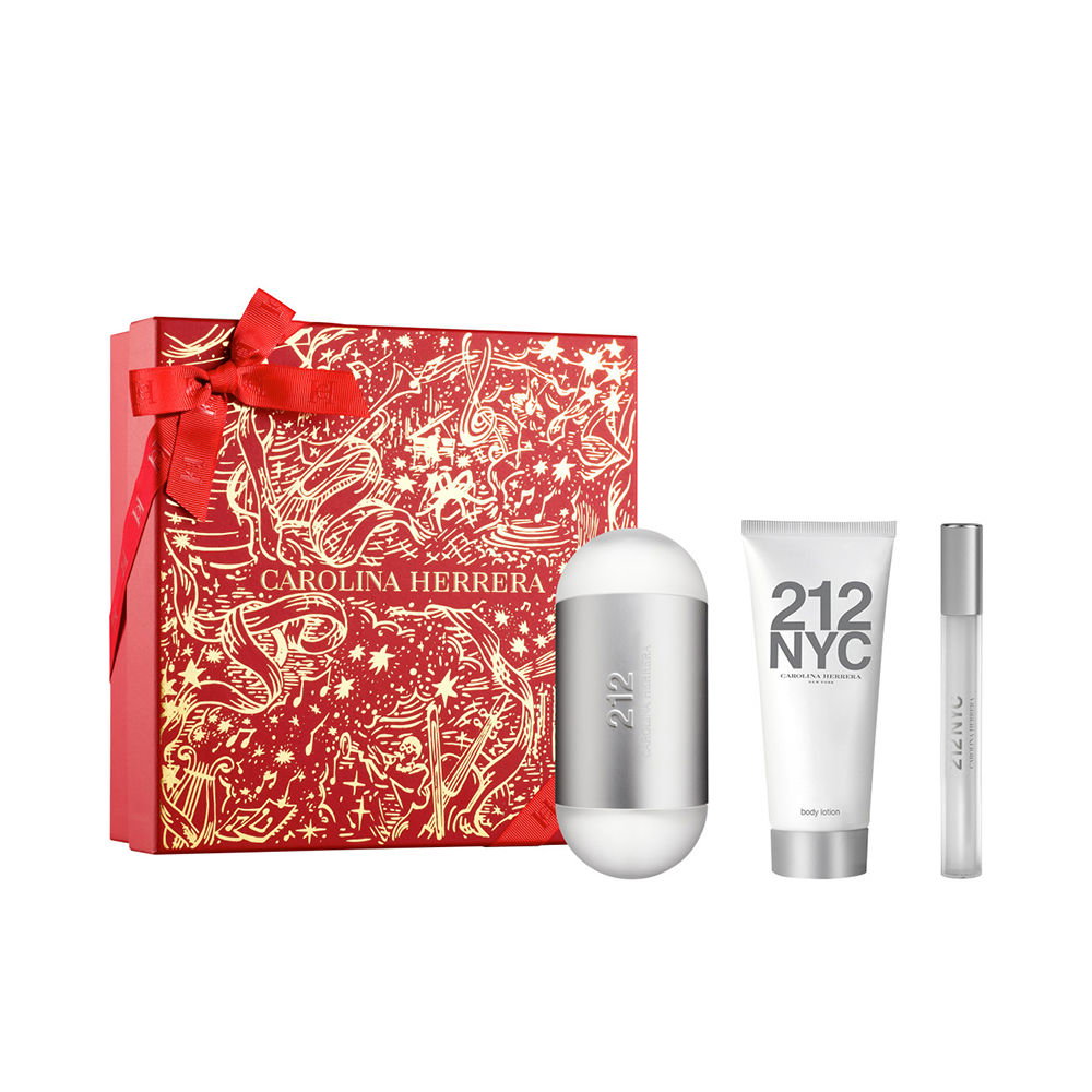 Carolina Herrera Set Carolina Herrera: 212 – Eau de Toilette for Women, 100 ml + 212, 10 ml + 212, Moisturising, Body…