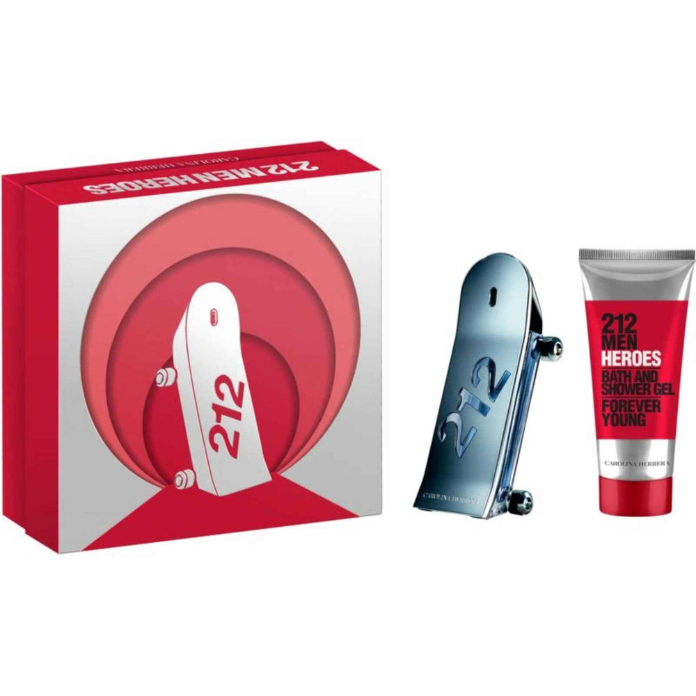 Carolina Herrera Set Carolina Herrera: 212 Heroes – Eau de Toilette for Men, 90 ml + 212 Heroes, Shower Gel, For All Skin Types, 100 ml