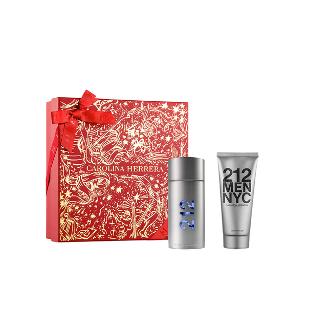 Carolina Herrera Set Carolina Herrera: 212 NYC – Eau de Toilette for Men, 100 ml + 212 NYC, Aftershave Balm, 100 ml