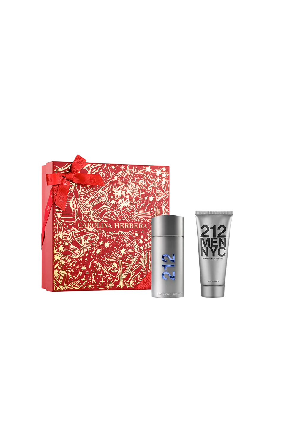 Carolina Herrera Set Carolina Herrera: 212 NYC – Eau de Toilette for Men, 100 ml + 212 NYC, Aftershave Balm, 100 ml