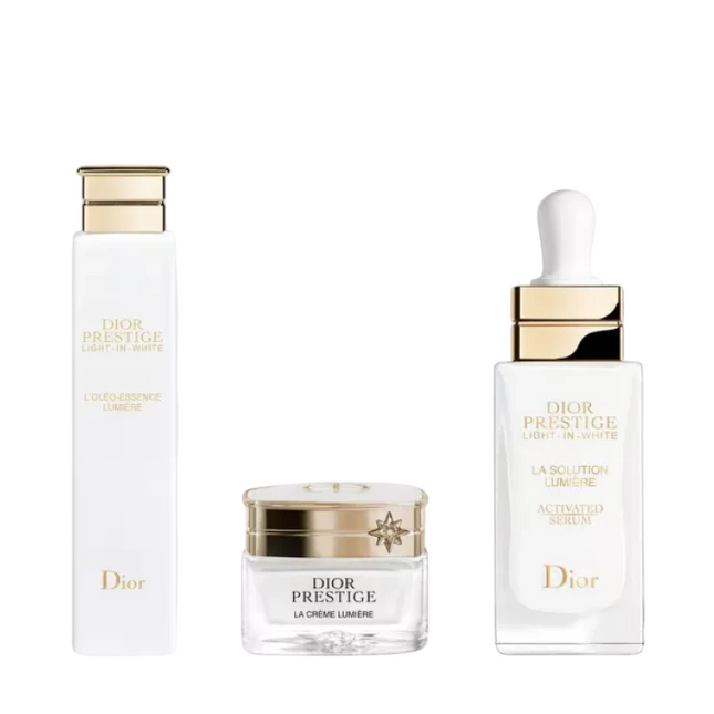 Christian Dior Set Christian Dior: Prestige Light-In-White Illuminating – Serum for Women, For Face, 30 ml + Prestige Light-In-White, Illuminating, Cream, For Face, 30 ml + Prestige L’Oleo-Essence Lumiere,…