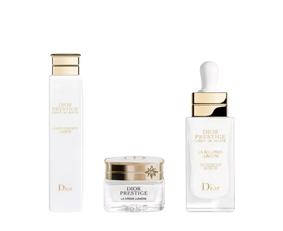 Christian Dior Set Christian Dior: Prestige Light-In-White Illuminating – Serum for Women, For Face, 30 ml + Prestige Light-In-White, Illuminating, Cream, For Face, 30 ml + Prestige L’Oleo-Essence Lumiere,…