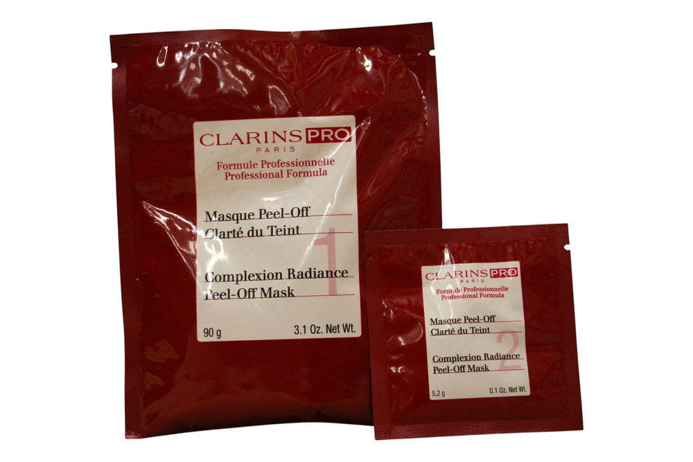 Clarins Set Clarins: Pro Complexion Radiance Bright – Peel-Off Mask for Women, Evening, Face, 20 pcs, 5.2 g + Pro…