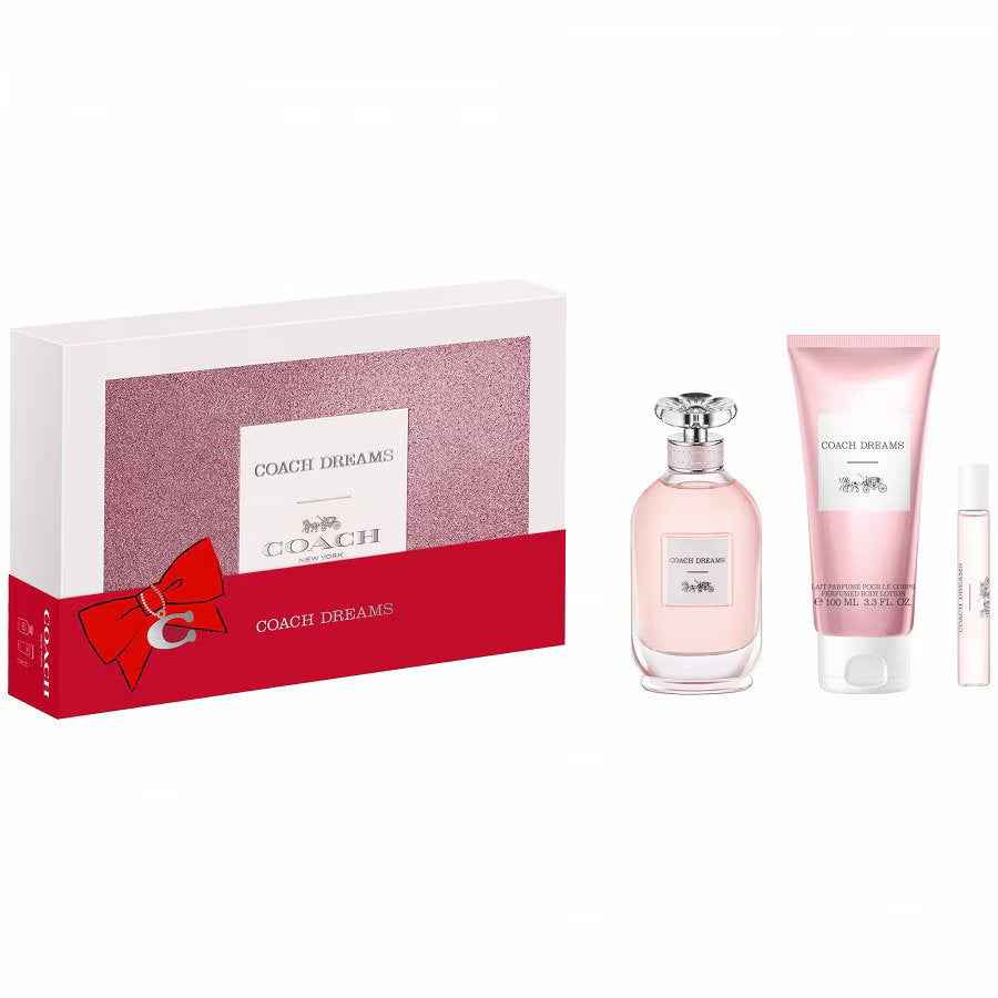 Coach Set Coach: Dreams – Eau de Parfum for Women, 90 ml + Dreams, 10 ml + Dreams, Body Lotion, All Over The Body, 100 ml