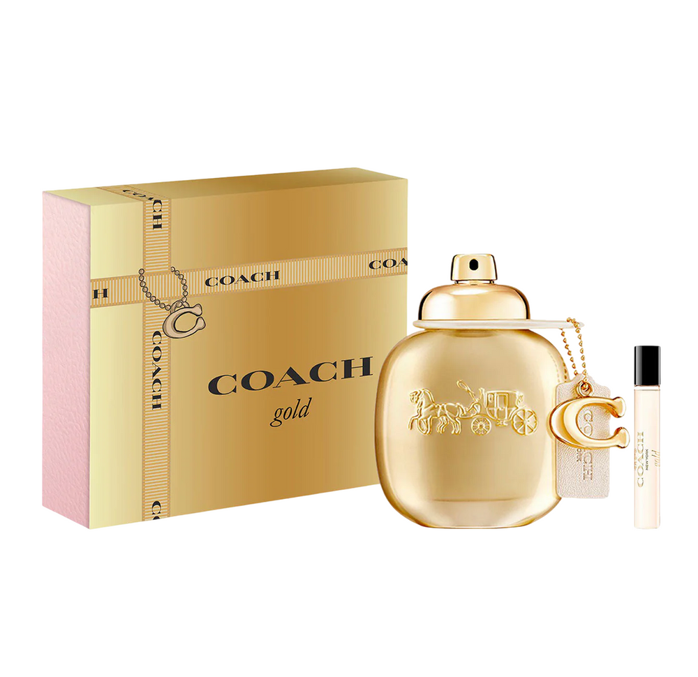 Coach Set Coach: Gold – Eau de Parfum for Women, 50 ml + Gold, 7.5 ml