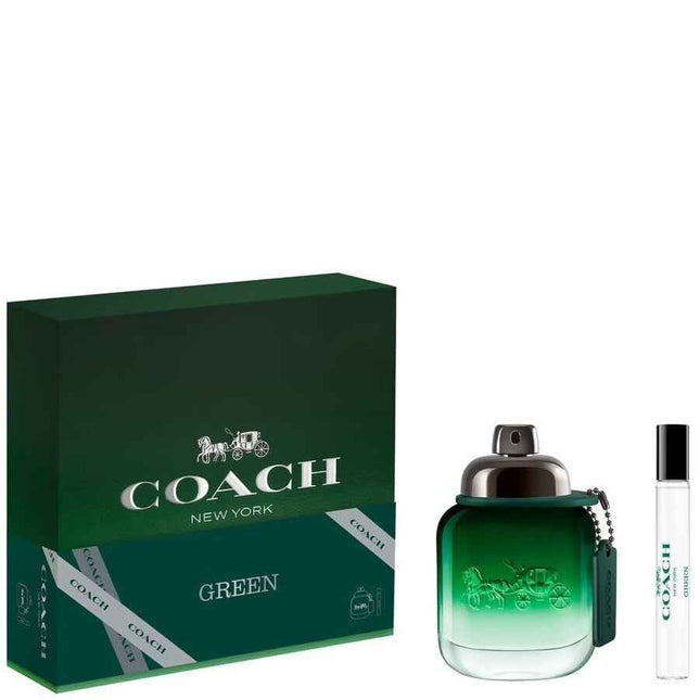 Coach Set Coach: Green – Eau de Toilette for Men, 100 ml + Green, 10 ml
