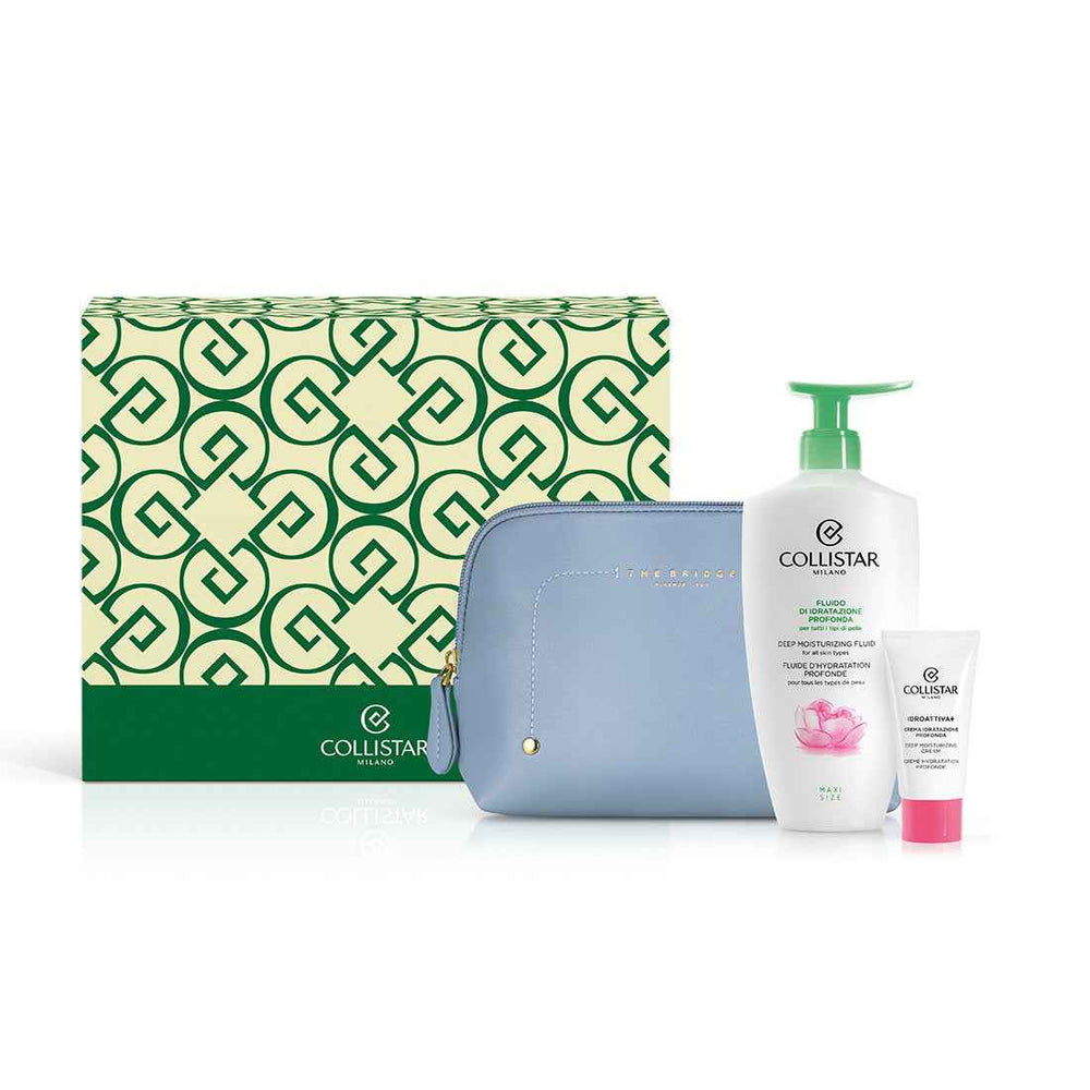 Collistar Set Collistar: Special Perfect Body - Deep Moisturizing Fluid Italian Peony Extract Hydrating Day – Body Lotion for Women, 400 ml + Idro-Attiva+, Deep Moisturizing, Gel Cream, Face, 25 ml + The Bridge, GWP…