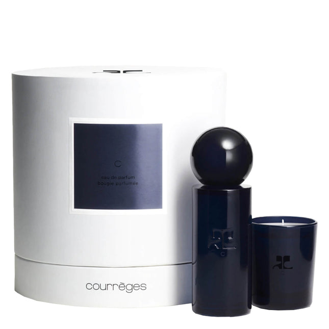 Courreges Set Courreges: C – Eau de Parfum Unisex, 100 ml + C, Scented Candle, 75 g