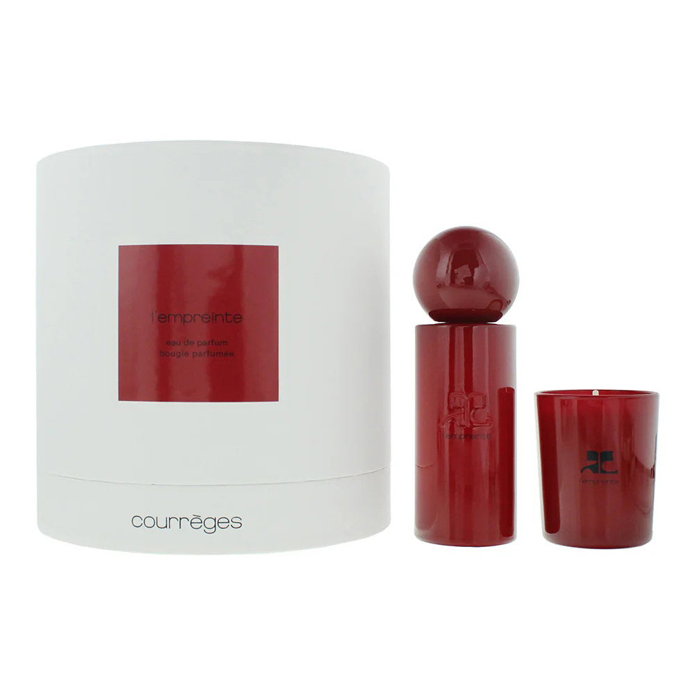 Courreges Set Courreges: L'Empreinte – Eau de Parfum Unisex, 100 ml + L'Empreinte, Scented Candle, 75 g