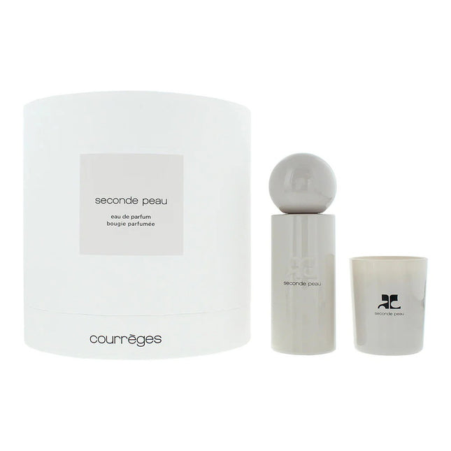 Courreges Set Courreges: Seconde Peau – Eau de Parfum Unisex, 100 ml + Seconde Peau, Scented Candle, 75 g