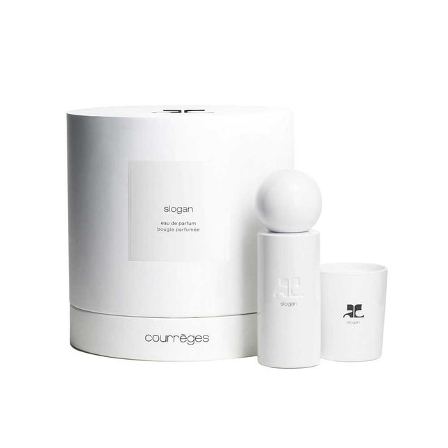 Courreges Set Courreges: Slogan – Eau de Parfum Unisex, 100 ml + Slogan, Scented Candle, 75 g