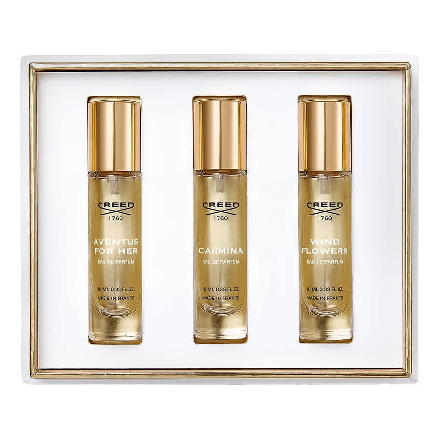Creed Set Creed: Aventus – Eau de Parfum for Women, 10 ml + Wind Flowers, 10 ml + Carmina, 10 ml