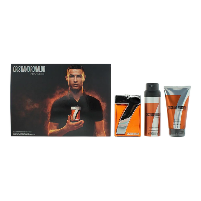 Cristiano Ronaldo Set Cristiano Ronaldo: CR7 Fearless – Eau de Toilette for Men, 100 ml + CR7 Fearless, Scented Spray, 150…