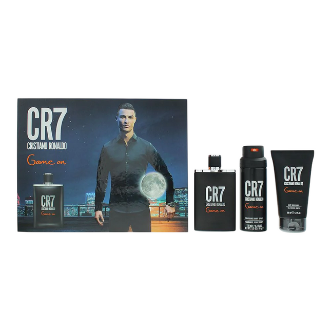 Cristiano Ronaldo Set Cristiano Ronaldo: CR7 Game On – Eau de Toilette for Men, 100 ml + CR7 Game On, Shower Gel, Body, 150…
