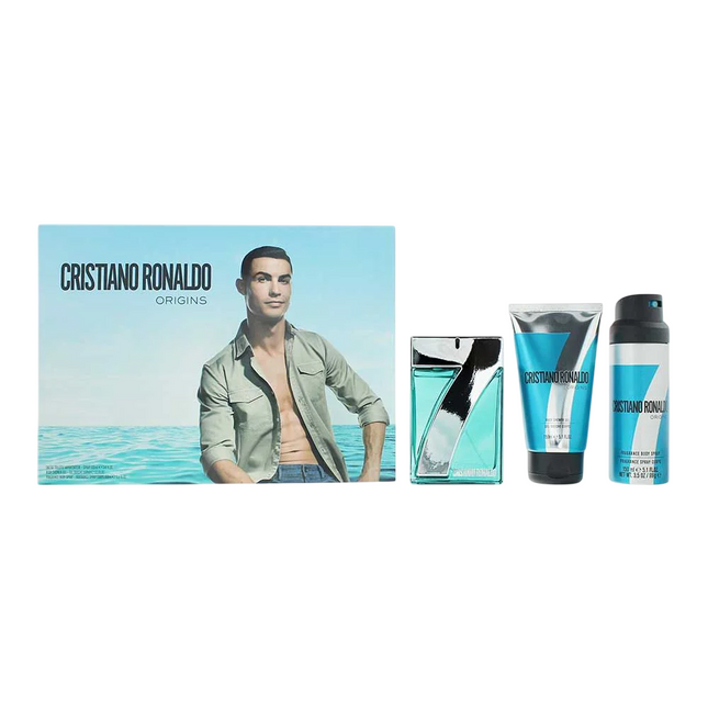 Cristiano Ronaldo Set Cristiano Ronaldo: CR7 Origins – Eau de Toilette for Men, 100 ml + CR7 Game On, Shower Gel, For All…