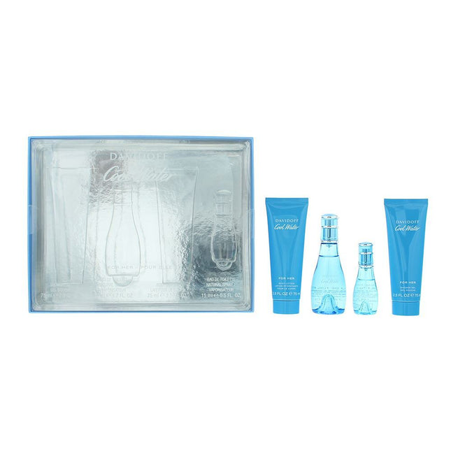 Davidoff Set Davidoff: Cool Water – Body Lotion for Women, Body, 75 ml + Cool Water, Eau de Toilette, 50 ml + Cool Water,…