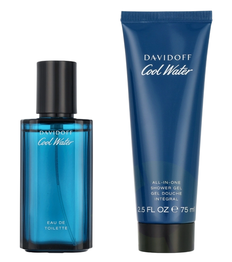 Davidoff Set Davidoff: Cool Water – Eau de Toilette for Men, 40 ml + Cool Water, Shower Gel, 75 ml