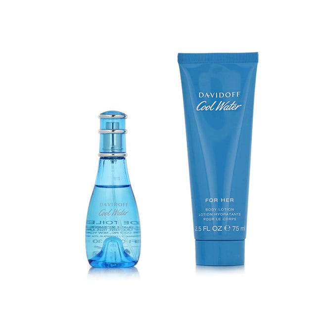 Davidoff Set Davidoff: Cool Water – Eau de Toilette for Women, 30 ml + Cool Water, Body Lotion, Body, 75 ml