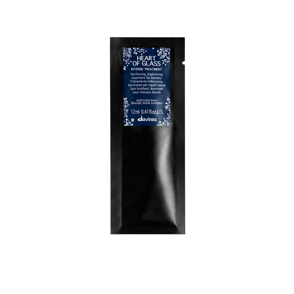 Davines Set Davines Heart of Glass Intense – Hair Treatment Cream Mask for Women, Brightening, 12 pcs, 12 ml