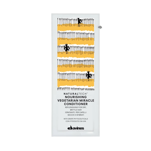Davines Set Davines NaturalTech Nourishing Vegetarian Miracle – Hair Conditioner for Women, Hydrating, 12 pcs, 12 ml