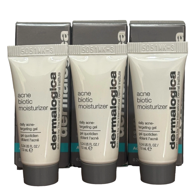 Dermalogica Set Dermalogica Acne Biotic Anti-Acne – Local Treatment Gel for Women, For Acne Prone Skin, For Face, 3 pcs, 7 ml