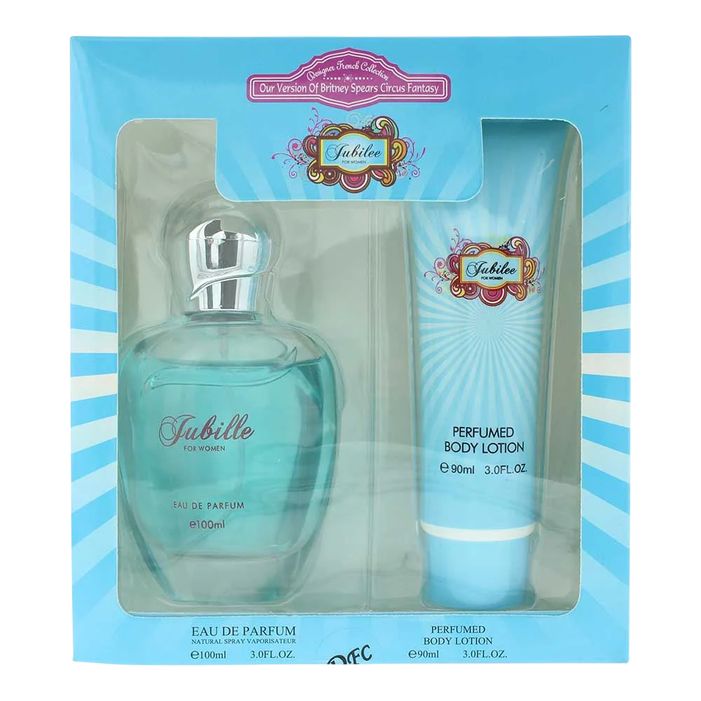 Designer French Set Designer French: Jubilee – Eau de Parfum for Women, 100 ml + Jubilee, Hydrates, Body Lotion, 90 ml