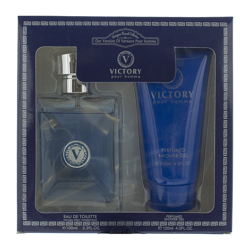 Designer French Set Designer French: Victory – Eau de Toilette for Men, 100 ml + Victory, Shower Gel, 120 ml