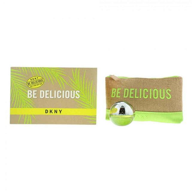 DKNY Set DKNY: Be Delicious GWP Textile Pouch + Be Delicious – Eau de Parfum for Women, 30 ml