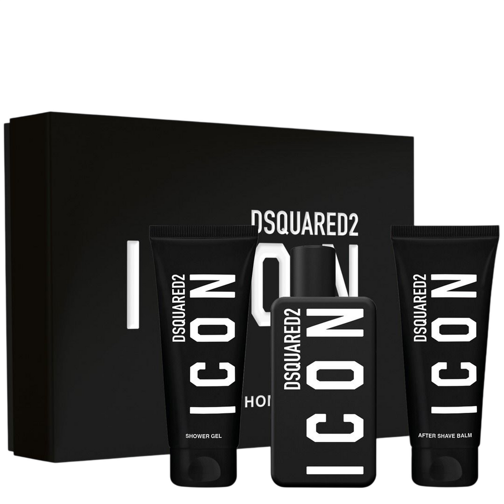 Dsquared 2 Set Dsquared 2: Icon – Eau de Parfum for Men, 100 ml + Icon, Shower Gel, All Skin Types, 100 ml + Icon,…