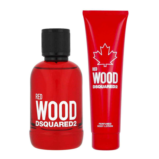 Dsquared 2 Set Dsquared 2: Red Wood – Eau de Toilette for Women, 100 ml + Red Wood, Body Lotion, 150 ml