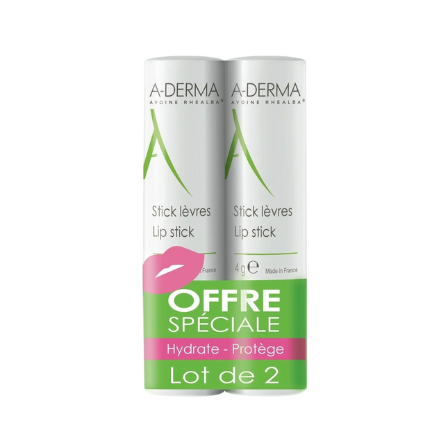 A-Derma Set Duo A-Derma A-Derma Hydrates – Lip Balm Treatment for Women, 2 pcs, 4 ml