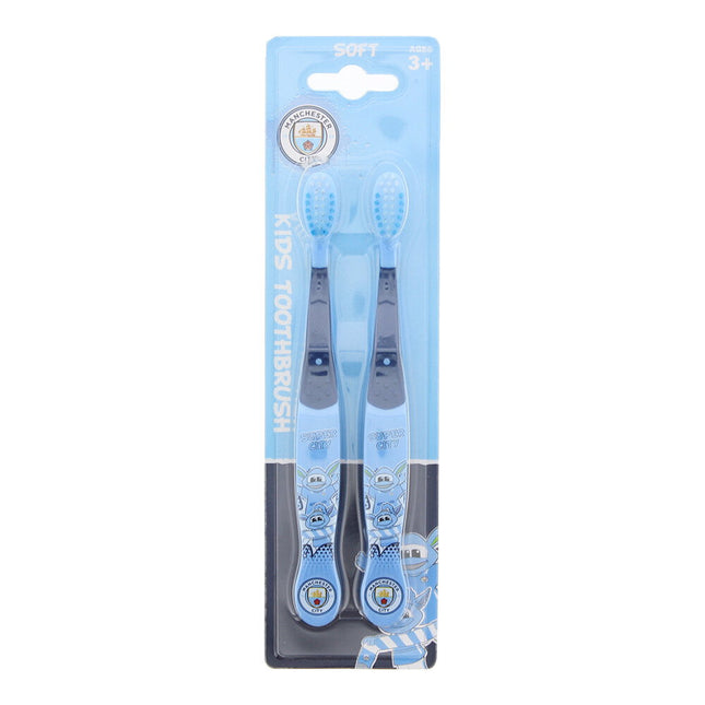 Epl Set Duo Epl Manchester City – Toothbrush for Children, Blue, 2 pcs
