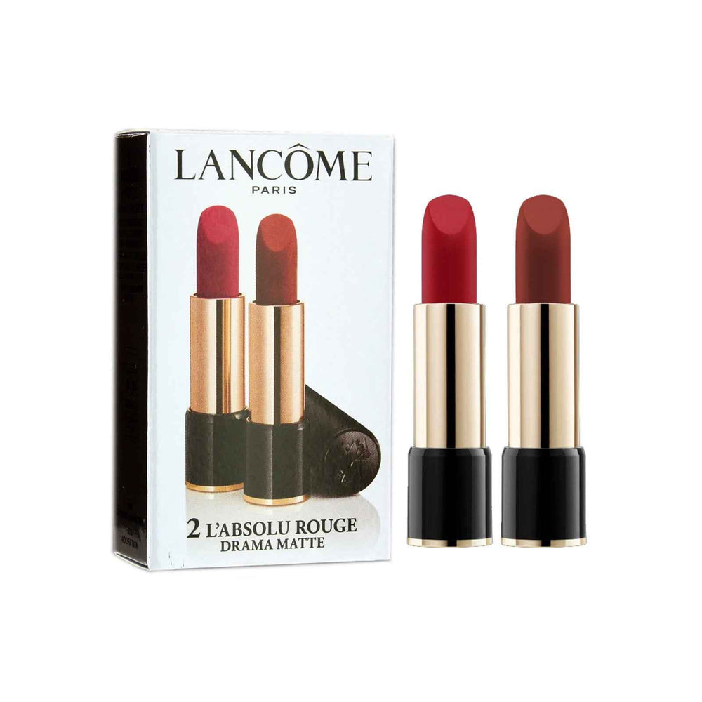 Lancome Set Duo Lancome L'Absolu Rouge Matte – Cream Lipstick for Women, 290, Drama, 2 pcs, 3.4 g