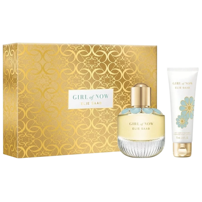 Elie Saab Set Elie Saab: Girl of Now – Eau de Parfum for Women, 50 ml + Girl of Now, Hydrating, Body Lotion, 75 ml