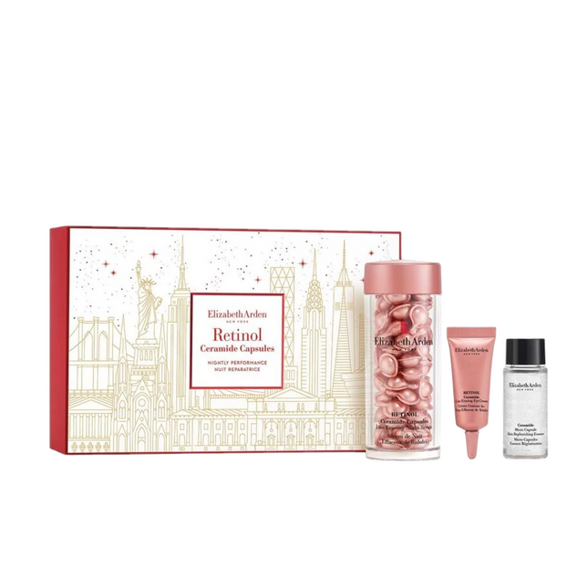 Elizabeth Arden Set Elizabeth Arden: Retinol Ceramide Reduces Fine Lines & Wrinkles – Serum Capsules for Women, Face, 60…
