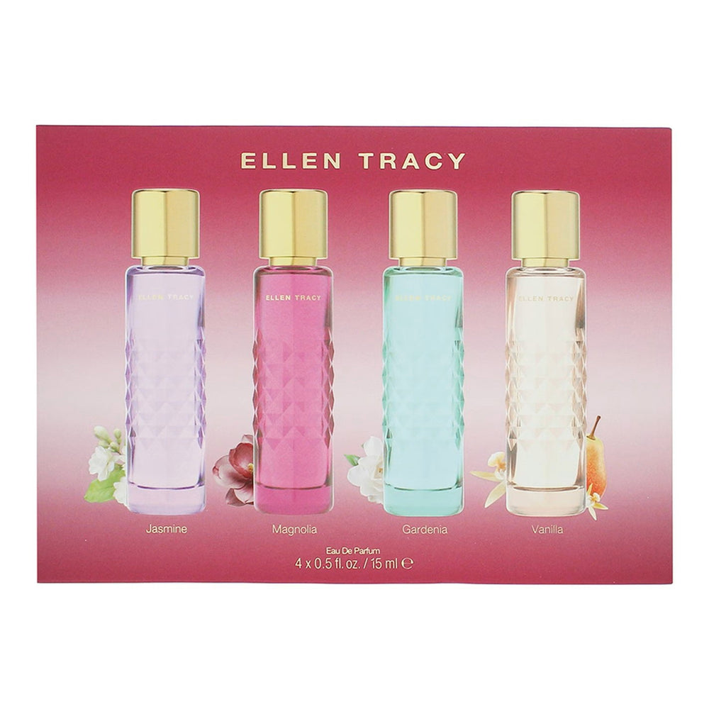 Ellen Tracy Set Ellen Tracy: Quilted Gardenia – Eau de Parfum for Women, 15 ml + Quilted Vanilla, 15 ml + Quilted Magnolia,…