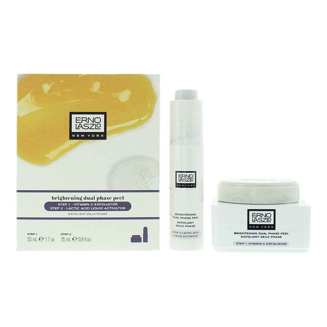 Erno Laszlo Set Erno Laszlo: Step 1 Polylactic Acid – Exfoliating Cream for Women, 25 ml + Step 2, Lactic Acid, Gently Polishes Away Dullness, Serum, For Face, 25 ml