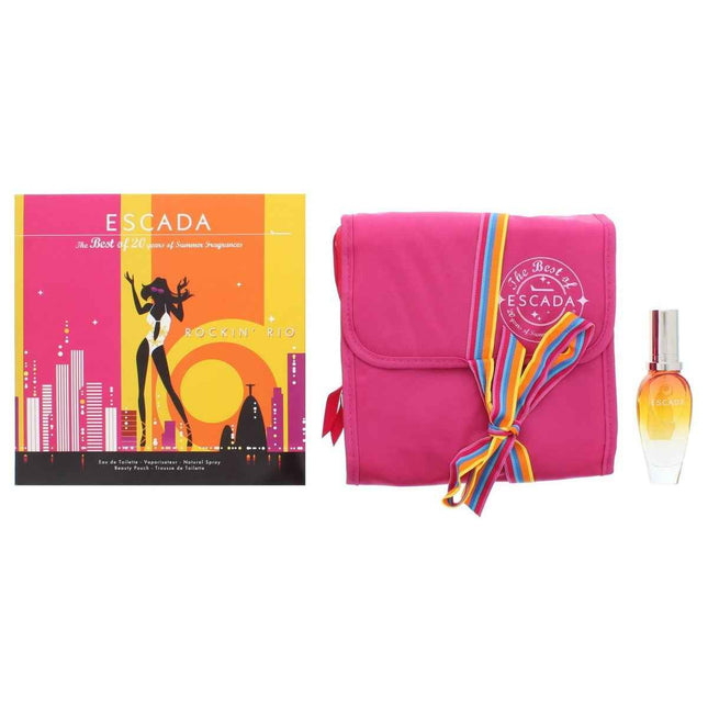 Escada Set Escada: Rockin' Rio – Eau de Toilette for Women, 30 ml + Escada, GWP Textile Pouch, Pink