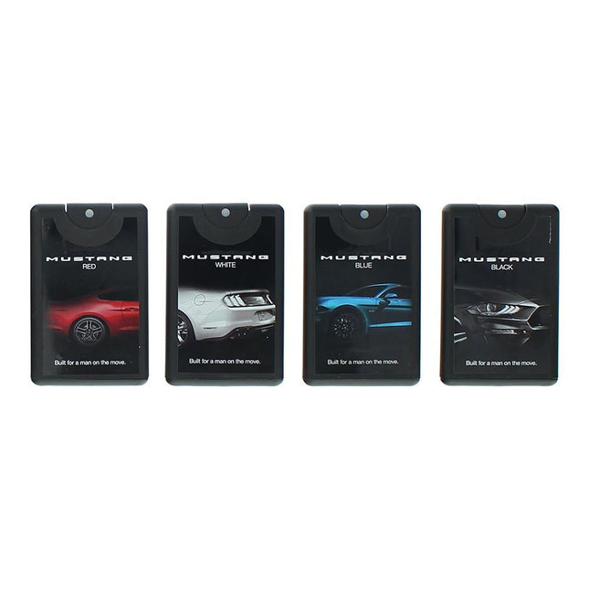 Ford Set Ford: Mustang White – Eau de Toilette for Men, 20 ml + Mustang Red, 20 ml + Mustang Black, 20 ml + Mustang Blue,…