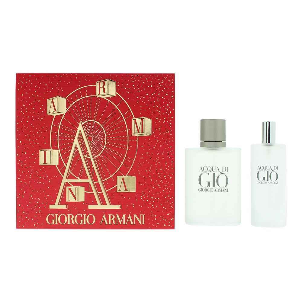 Giorgio Armani Set Giorgio Armani: Acqua di Gio – Eau de Toilette for Men, 50 ml + Acqua di Gio, 15 ml
